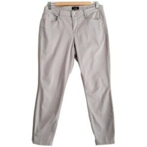 R JEANS Skinny Crop Grey Jeans Pants Casual Stretchy Sz 29